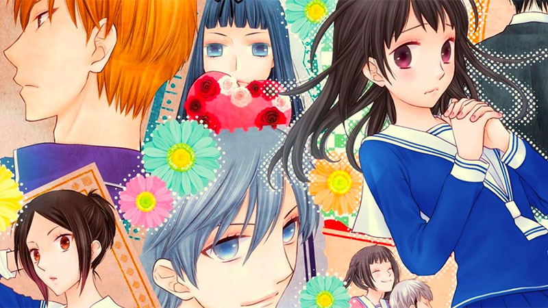 Fruits-Basket-Graphic-Novels collage of characters