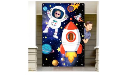 Photo Backdrop Astronaut Rocket Face