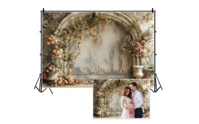 Photo Backdrop Spring Flowers Wedding Theme