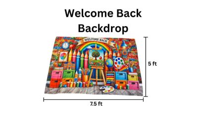 Photo Backdrop Welcome Back